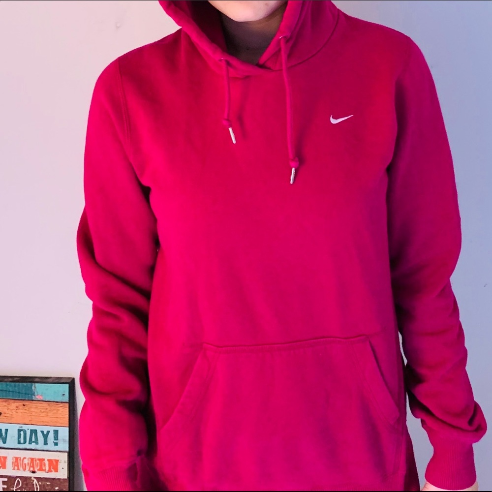 Pink Nike hoodie